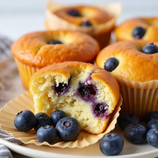 6 Protein Bagel Recipes: High-Protein, Easy, and Family-Tested 4 Stack of blueberry protein bagels with visible berries