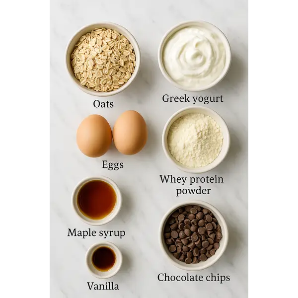 Chocolate Chip Protein Muffins: Everyone Love | Easy & High Protein 6 ingredients for chocolate chip protein muffins