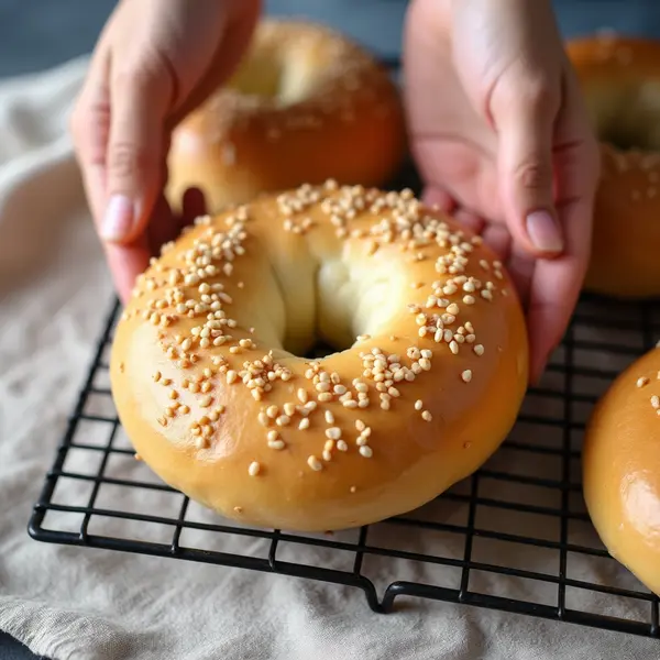 6 Protein Bagel Recipes: High-Protein, Easy, and Family-Tested 7 Freshly baked plain protein bagel on cooling rack