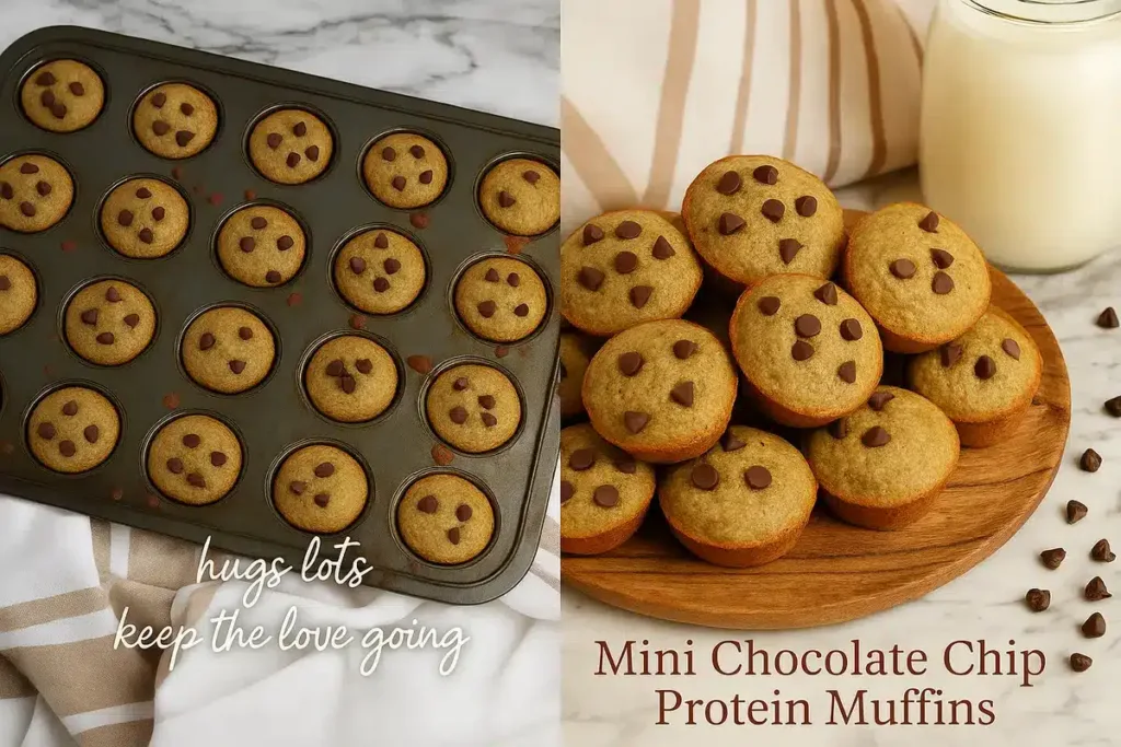 chocolate chip mini protein muffins