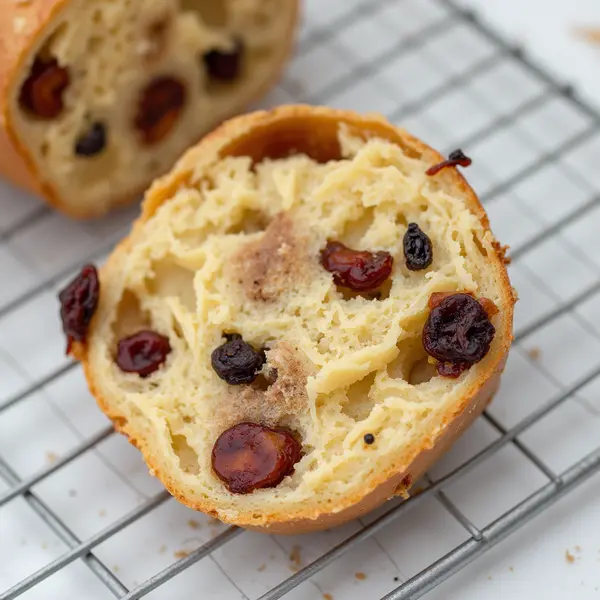 Cinnamon Raisin Bagel: Easy, High Protein. You’ll Love It 9 Sliced cinnamon raisin bagel showing soft interior