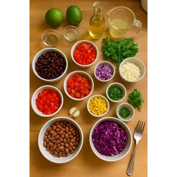 Dense Bean Salad: 4 Simple Steps to Make This Epic Recipe 4 Ingredients for Dense Bean Salad – Beans, Veggies, and Fresh Herbs