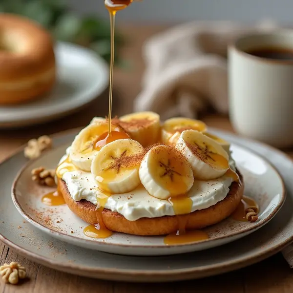 5 Bagel Toppings: The Best Deliciously Easy Ways to Power Your Day 9 Sweet bagel toppings with ricotta, banana, and maple