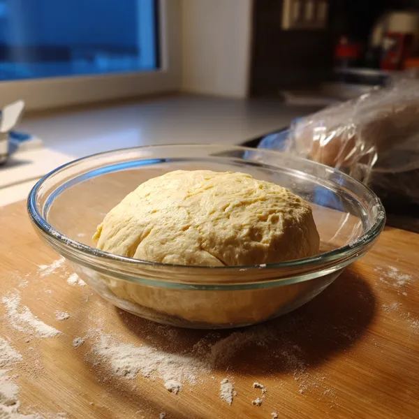 Healthy Multigrain Bagel Recipe You’ll Love. Powerful & Easy 16 smooth bread dough resting in a glass bowl on floured wooden surface