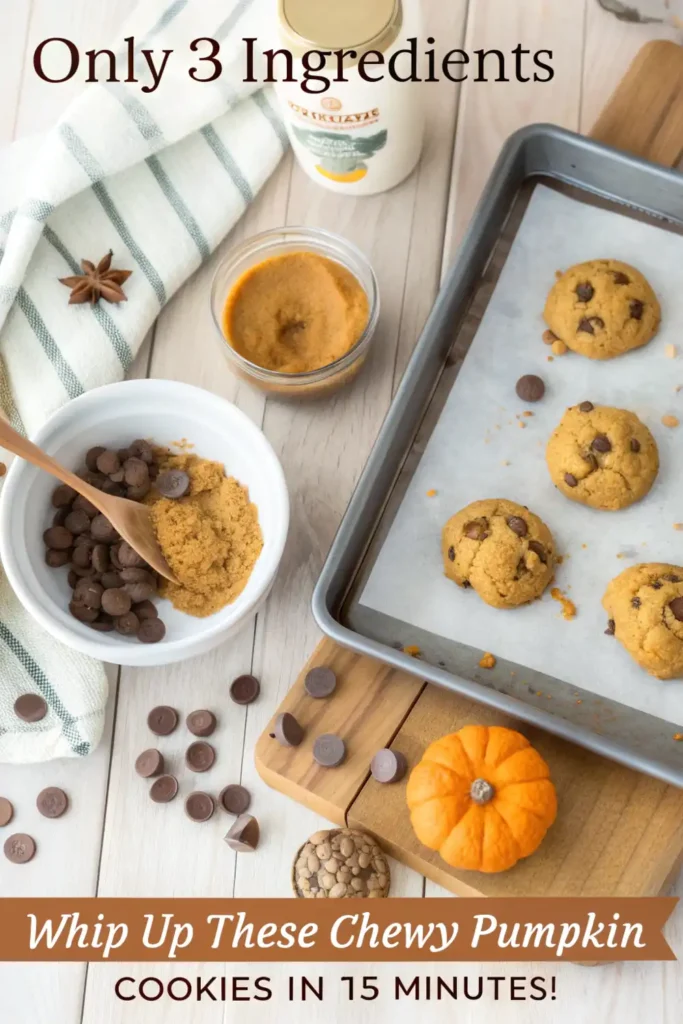 Pumpkin Spice Cake Cookies – Soft, Chewy & Ready in 15 Minutes 4 Pumpkin Cookie Dough with Cake Mix and Pumpkin Purée