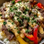 High Protein Philly Cheesesteak Rice Bowls 5 allseasons recipes httpss.mj .run4tuhp827874 ultra realistic d 512333f7 9985 4c68 bc64 26d52c554fc4 2 discover 150x150 1