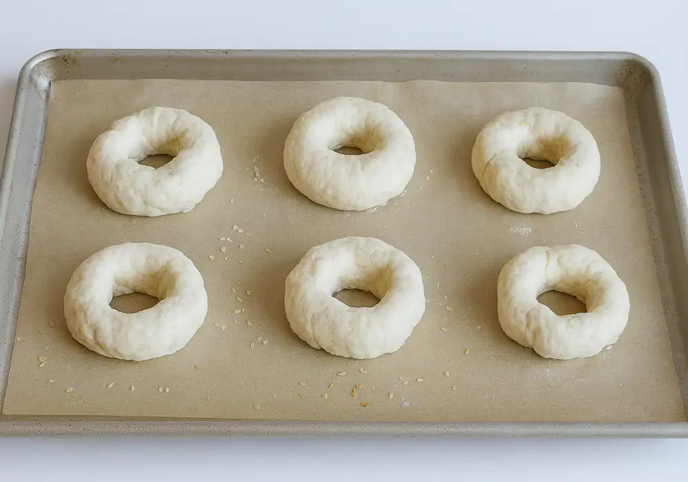 High Protein Bagel with Greek Yogurt Recipe You’ll Actually Crave 25 bagel dough shaped 1000x700 1
