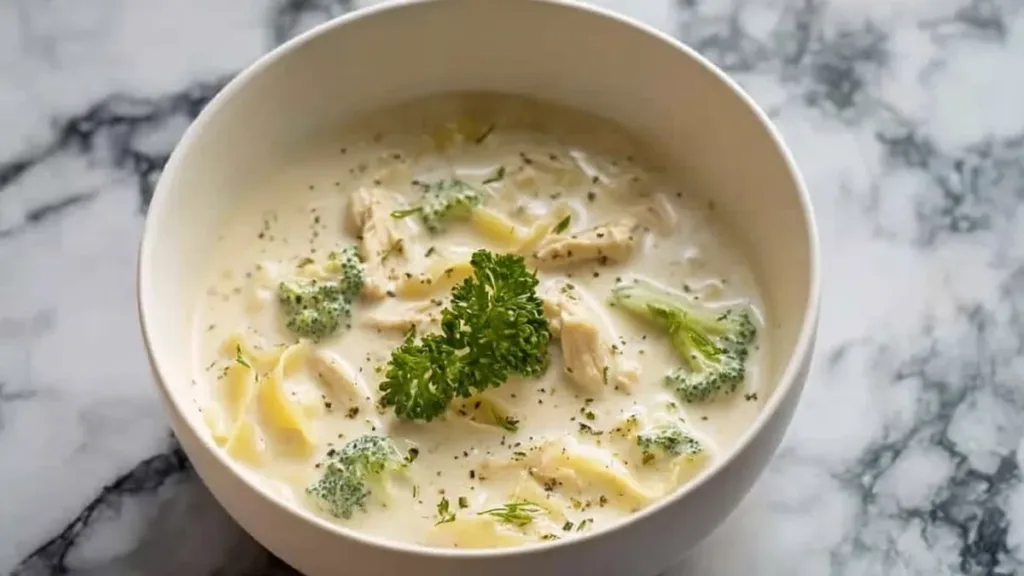 21 Comforting Soups and Stews You’ll Want to Cook Again and Again 17 chicken broccoli alfredo soup