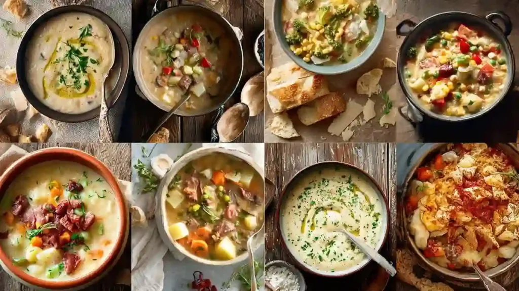 21 Comforting Soups and Stews You’ll Want to Cook Again and Again 1 hearty rustic soup collage