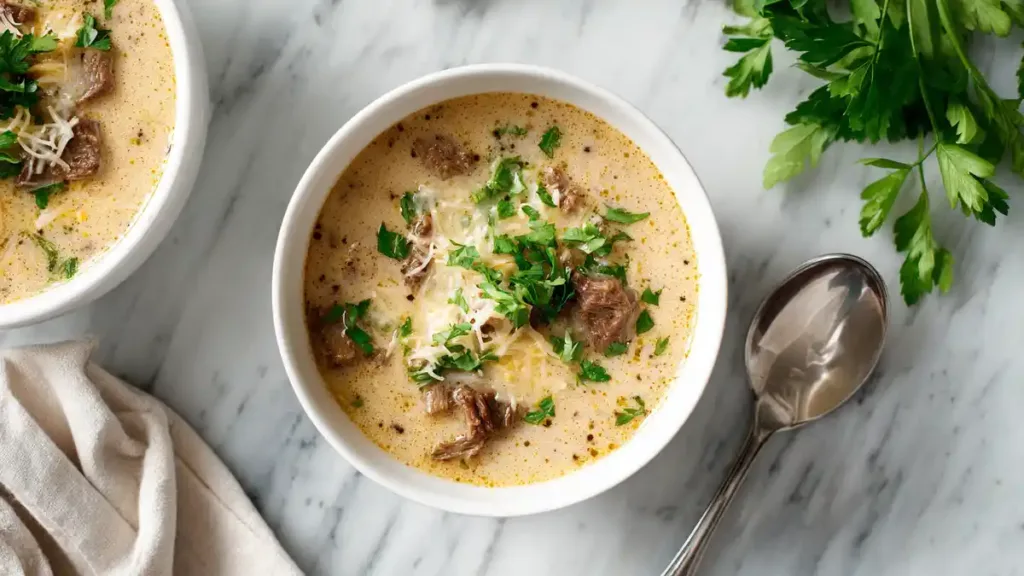21 Comforting Soups and Stews You’ll Want to Cook Again and Again 20 easy philly-cheesesteak-soup