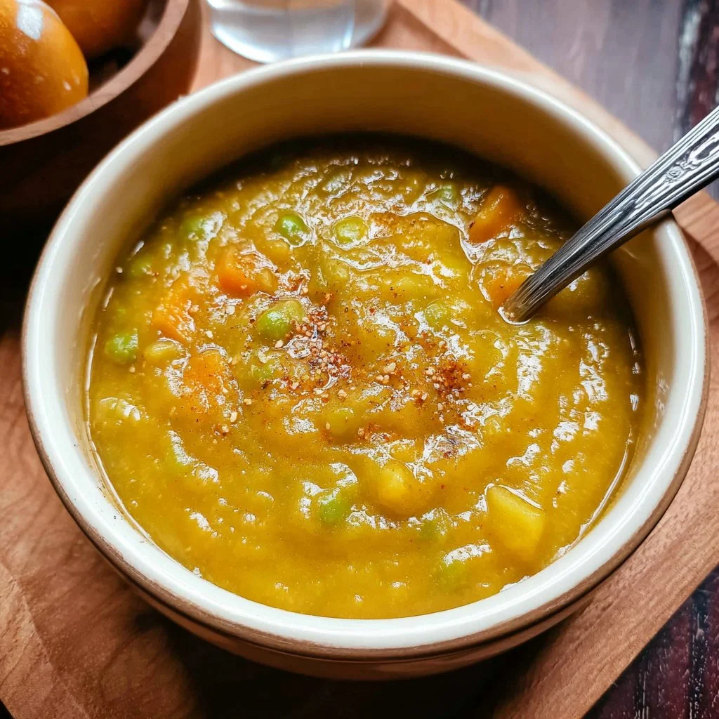 turmeric split pea soup