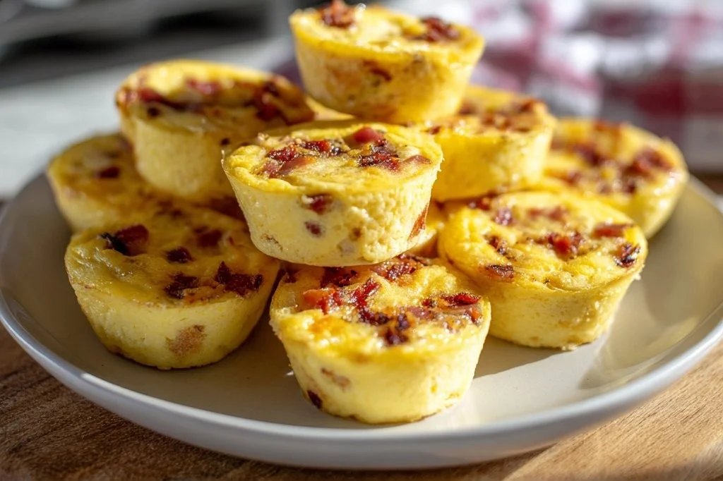 Homemade Starbucks Egg Bites styled in a serving bowl