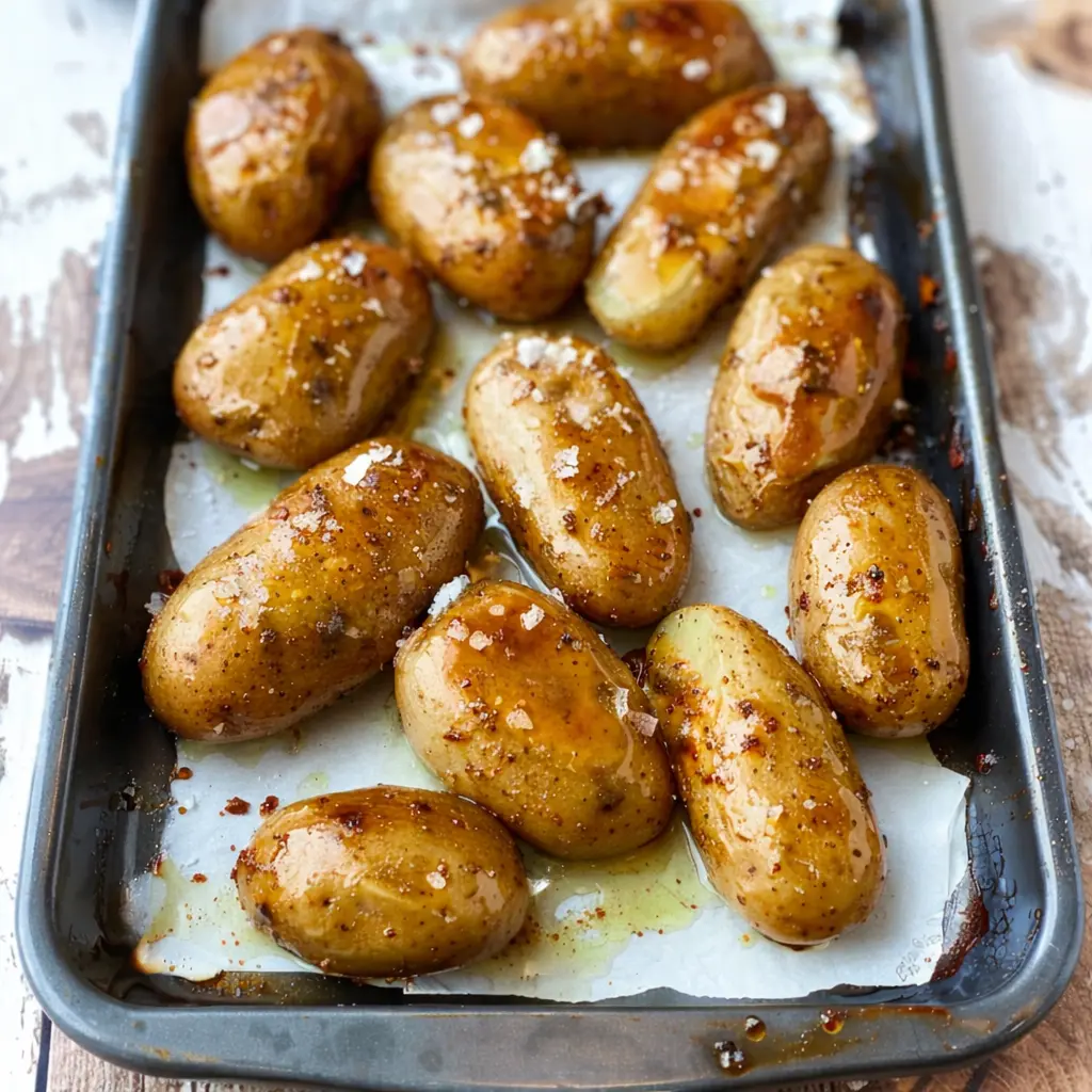 Oven Roasted Large Melting Potatoes - Crispy Outside, Fluffy Inside 2 Oven Roasted Large Melting Potatoes