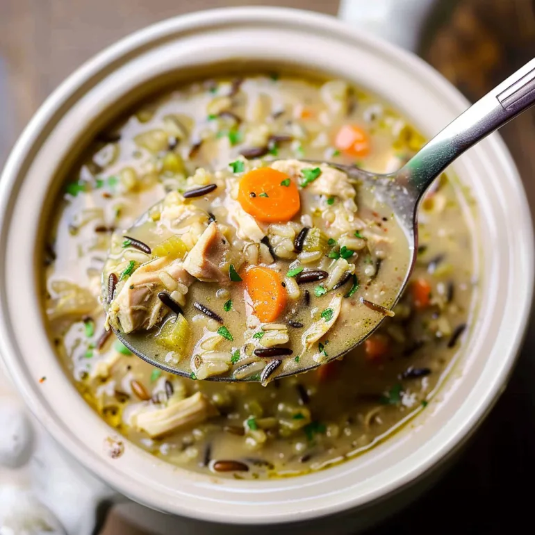 Healthy Chicken Wild Rice Soup 2 image 175