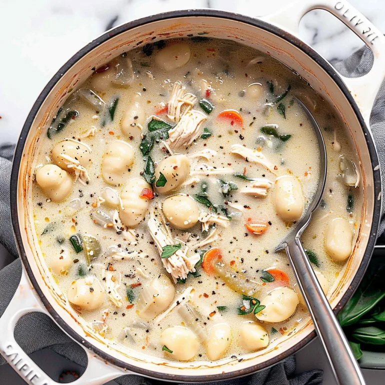 Easy Olive Garden Chicken Gnocchi Soup Recipe - Restaurant Copycat 2 image 230