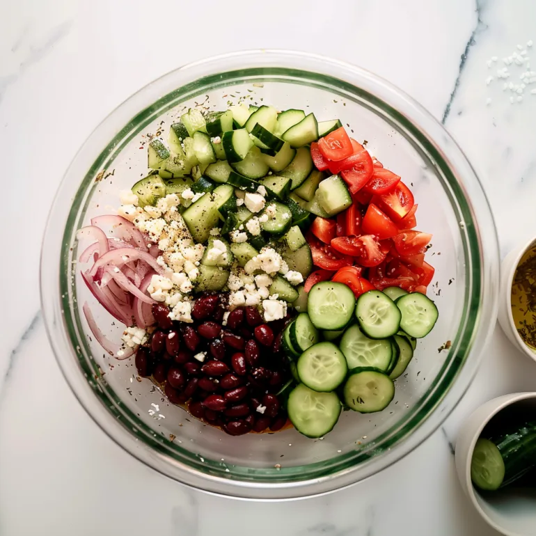 Greek Cucumber Salad (Quick and Easy!) - Fresh Mediterranean Recipe 2 image 263