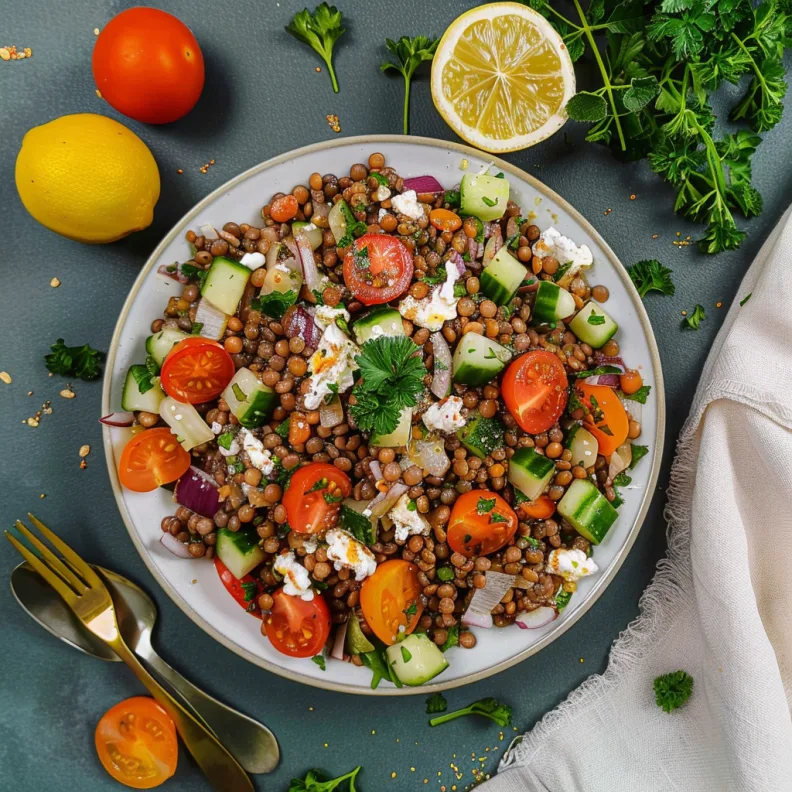 Easy Greek Lentil Salad 2 image 5