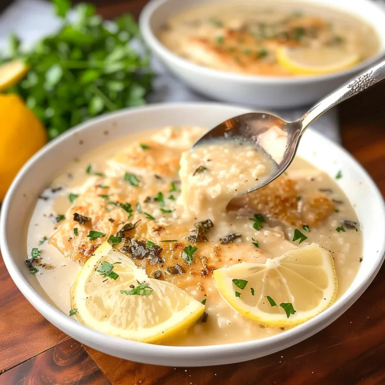 Easy Chicken Piccata Soup Recipe with Lemon and Capers 2 image 89