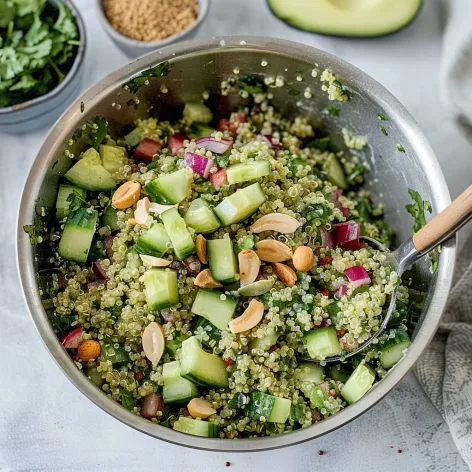 Cilantro Lime Quinoa Salad (vegan & healthy) – Plant Based RD | Recipe | Salad dressing recipes heal 2 image 136