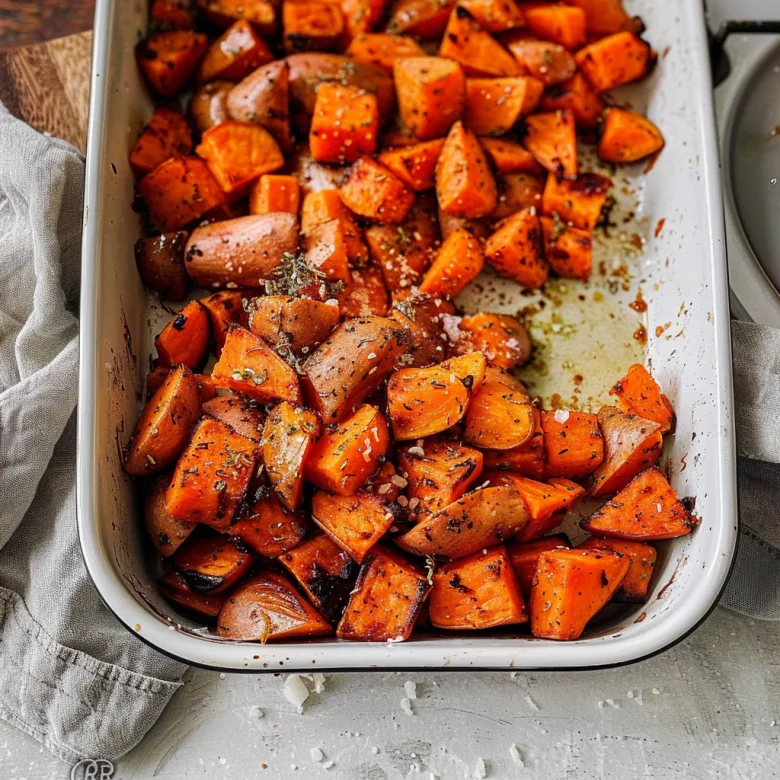 Roasted Sweet Potatoes & Carrots | Walder Wellness, RD - Simple & Healthy Side 2 image 201