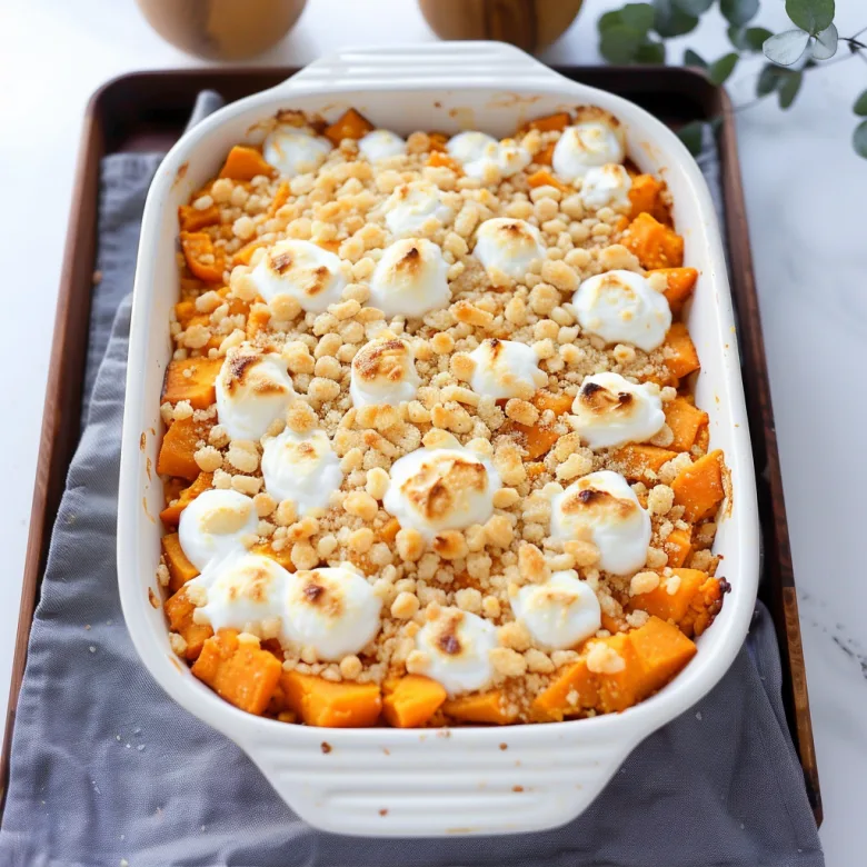 Easy Sweet Potato Casserole Recipe with Pecan Topping - Flavors by Betty 2 image 205