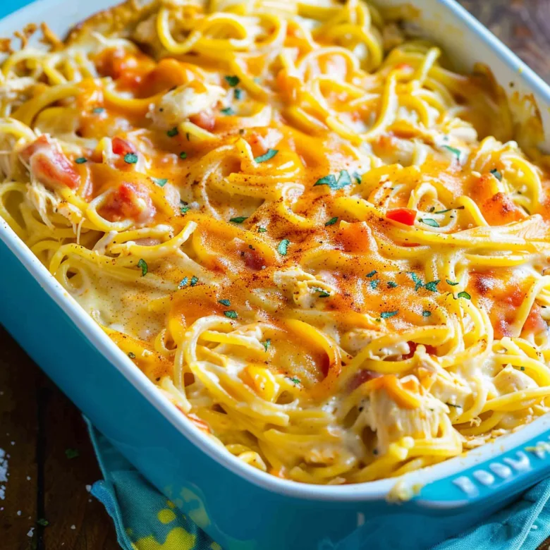Irresistible Spicy Southern Chicken Spaghetti Casserole Recipe 2 image 90