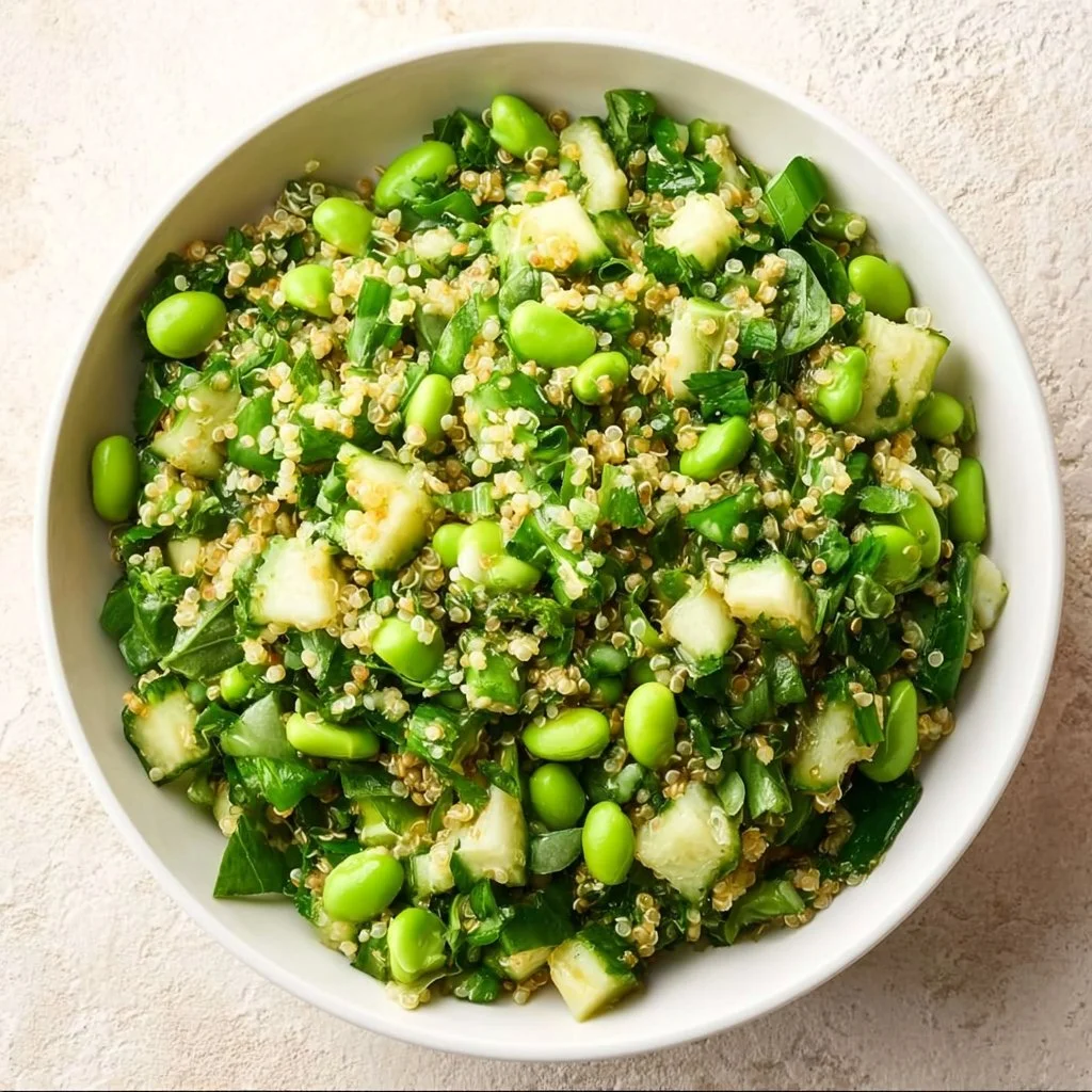 High protein Asian salad with colorful vegetables and protein-rich ingredients
