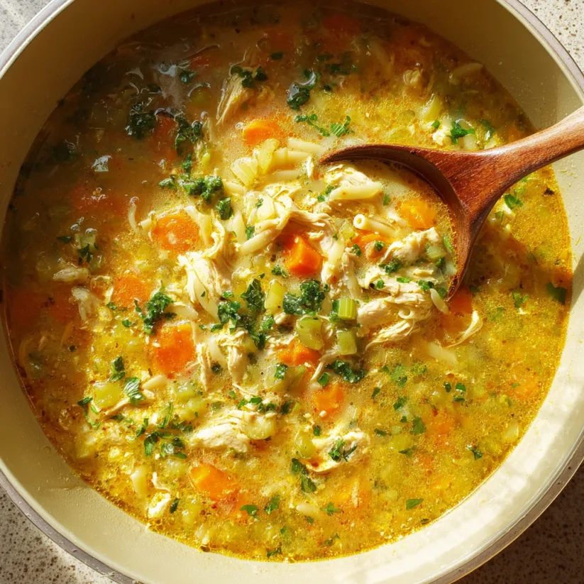 Best Italian Penicillin Soup with Pasta and Chicken Recipe 2 image 367
