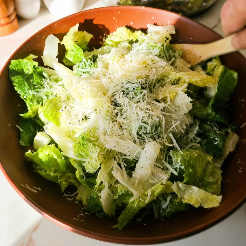 Easy 5-Minute Lemon Parmesan Lettuce Salad Recipe 2 image 387