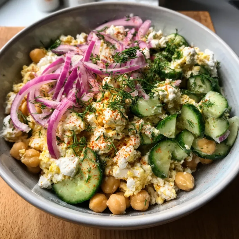Easy Cottage Cheese and Chickpeas Salad Recipe 2 image 389