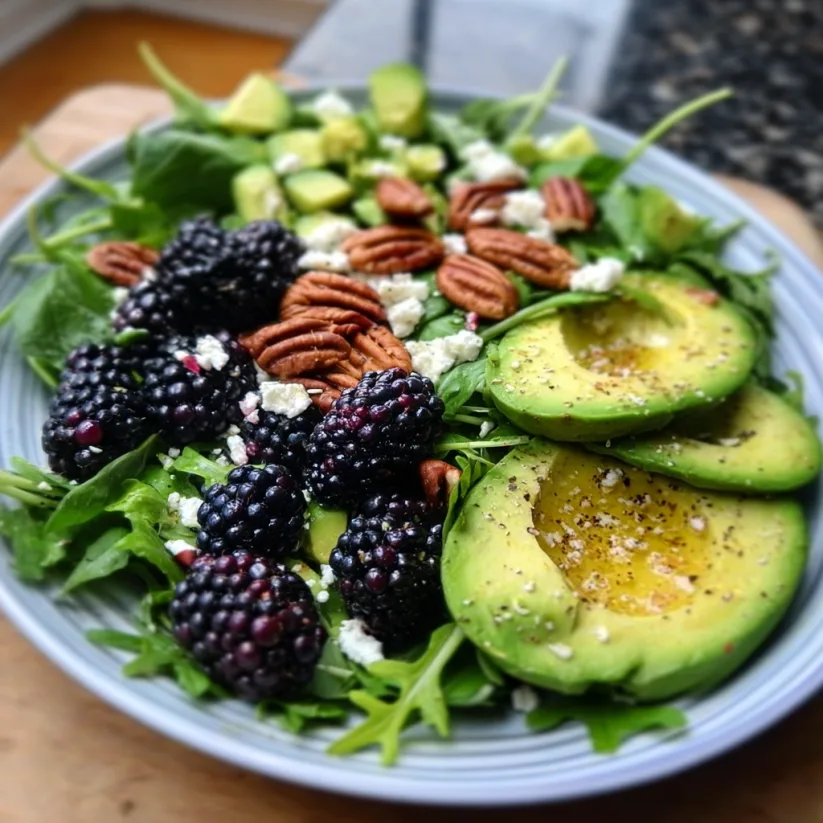 Blackberry, Avocado & Arugula Salad: Sweet, Creamy & Peppery Perfection! 2 image 427