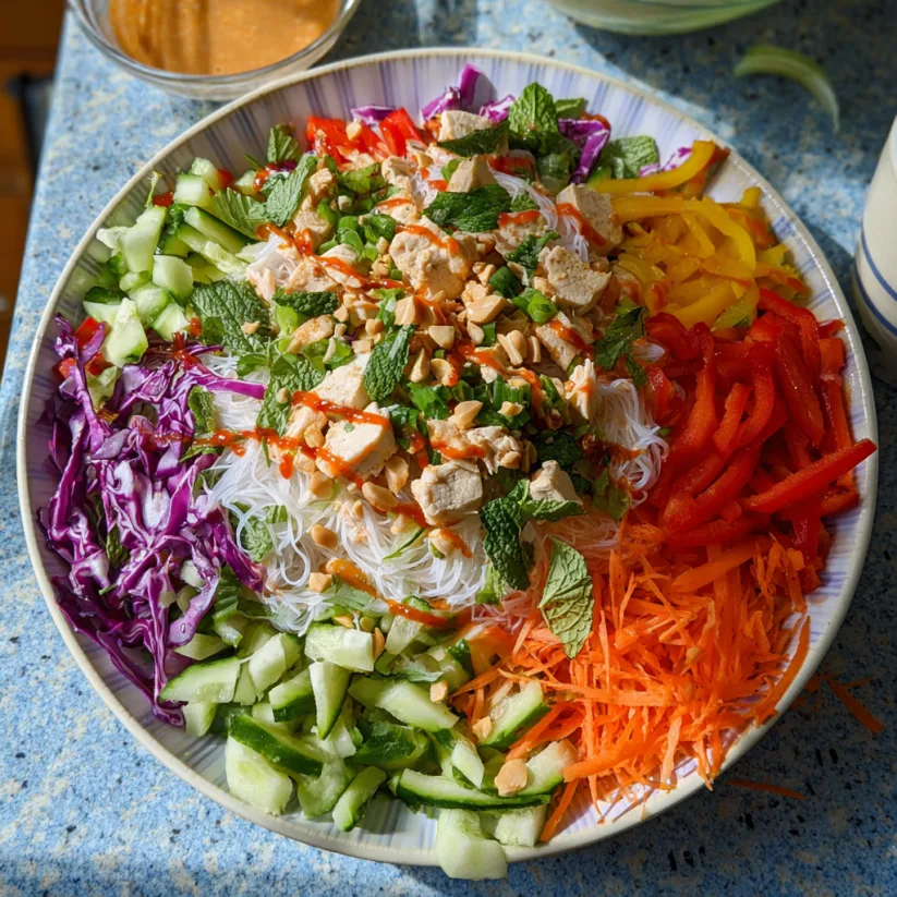 Refreshing Spring Roll Salad with Peanut Dressing - A Flavor-Packed Meal 2 image 430