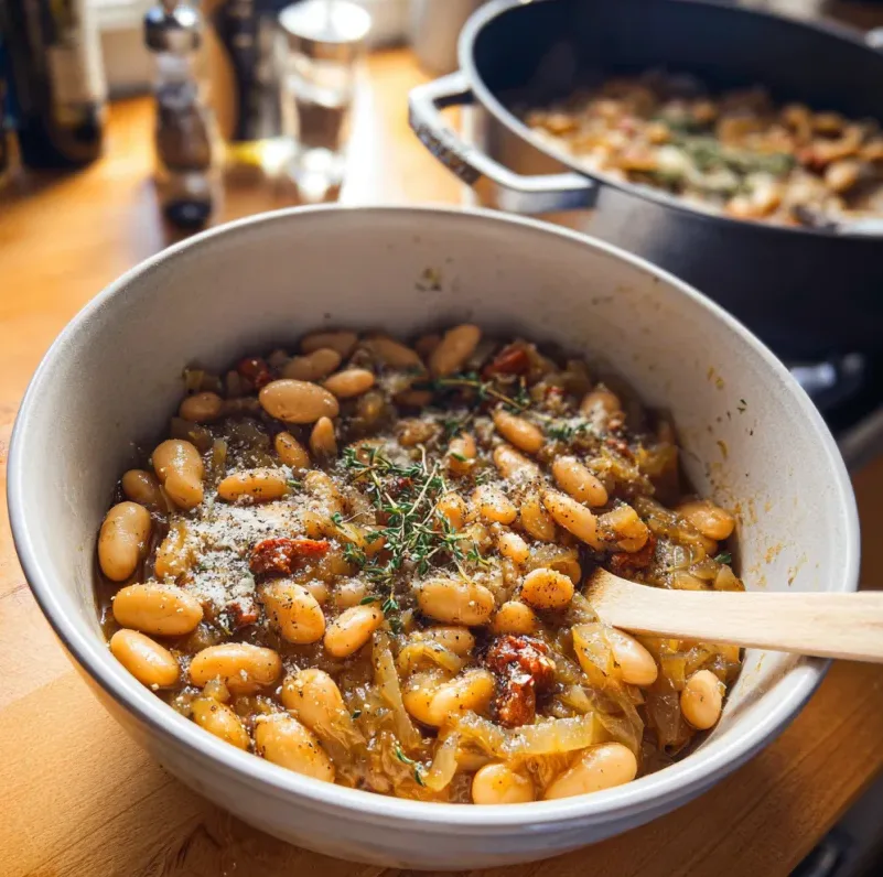 Flavorful French Onion White Beans Recipe - Easy Side Dish. 2 image 440 e1778357408504