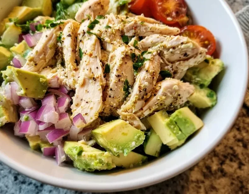 Delicious Healthy Avocado Chicken Salad Recipe | Quick & Easy Lunch 2 image 450 e1778367996107