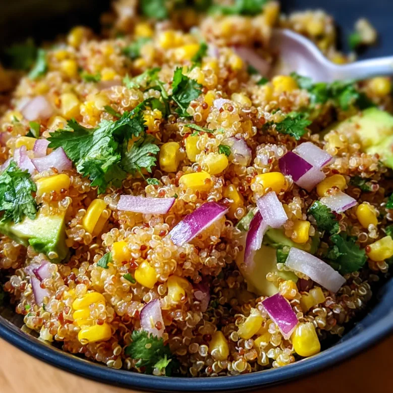 Mexican Street Corn Quinoa Salad – Dairy-Free, Vegan & Perfect for Summer. 2 image 509