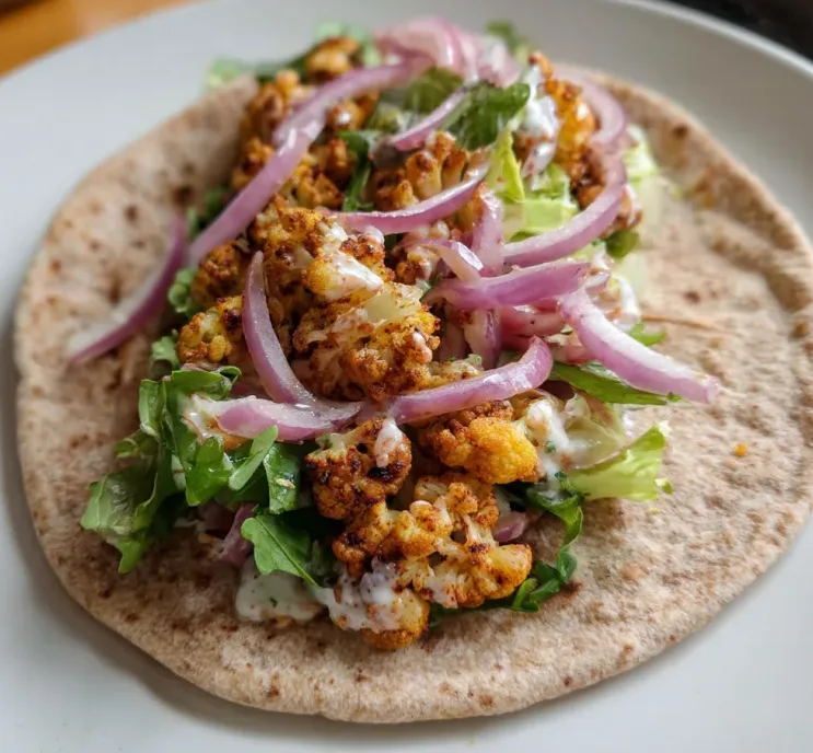 Chili Lime Chickpea Cauliflower Wrap – Spicy & Fresh Wrap! Easy & Healthy Recipe 2 image 574 e1778883427857
