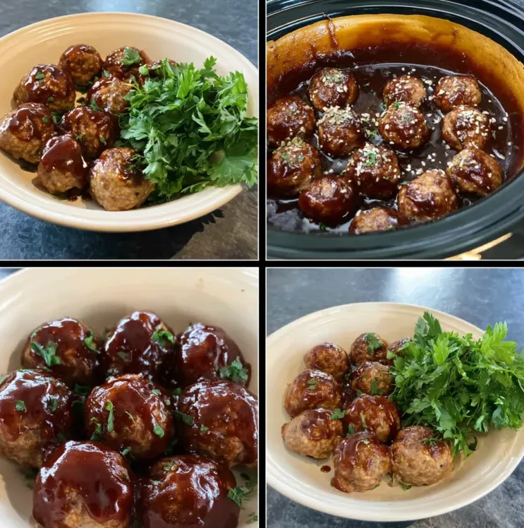 Slow Cooker Honey BBQ Meatballs Recipe - Delicious & Easy! 2 image 591 e1778941077457