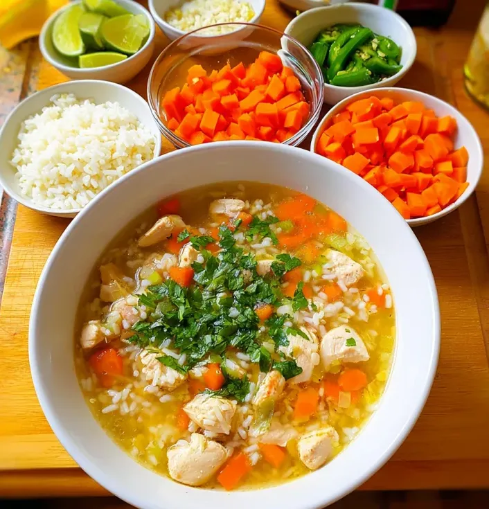 Quick Ginger Lime Chicken and Rice Soup Recipe for Weeknights 2 image 619 e1779031393161