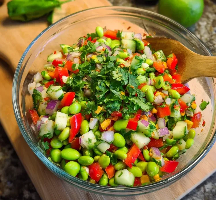 Edamame Salad with Cilantro Lime Dressing: A Fresh and Flavorful Vegan Delight 2 image 632 e1779039875382