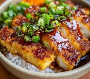 Delicious Tofu Katsu with vegetables for a high-protein meal