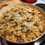garlic parmesan bowtie pasta recipe for dinner 2026 06 07 193816 1
