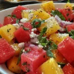juicy peach watermelon salad recipe for fresh summ 2026 06 27 015334 1